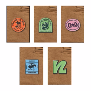 Collection of Norfolk Coast-inspired enamel pin badges