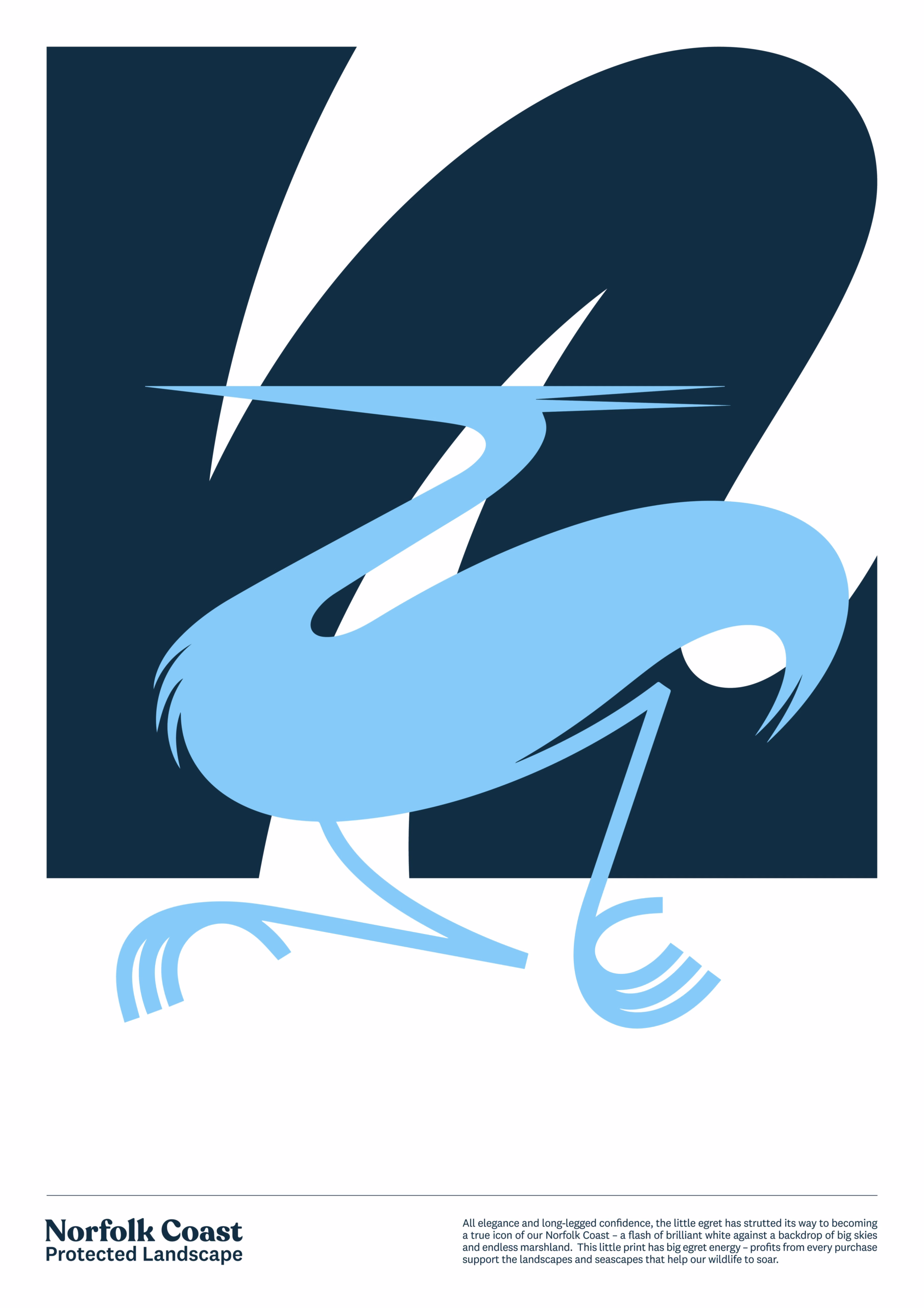 Little egret poster