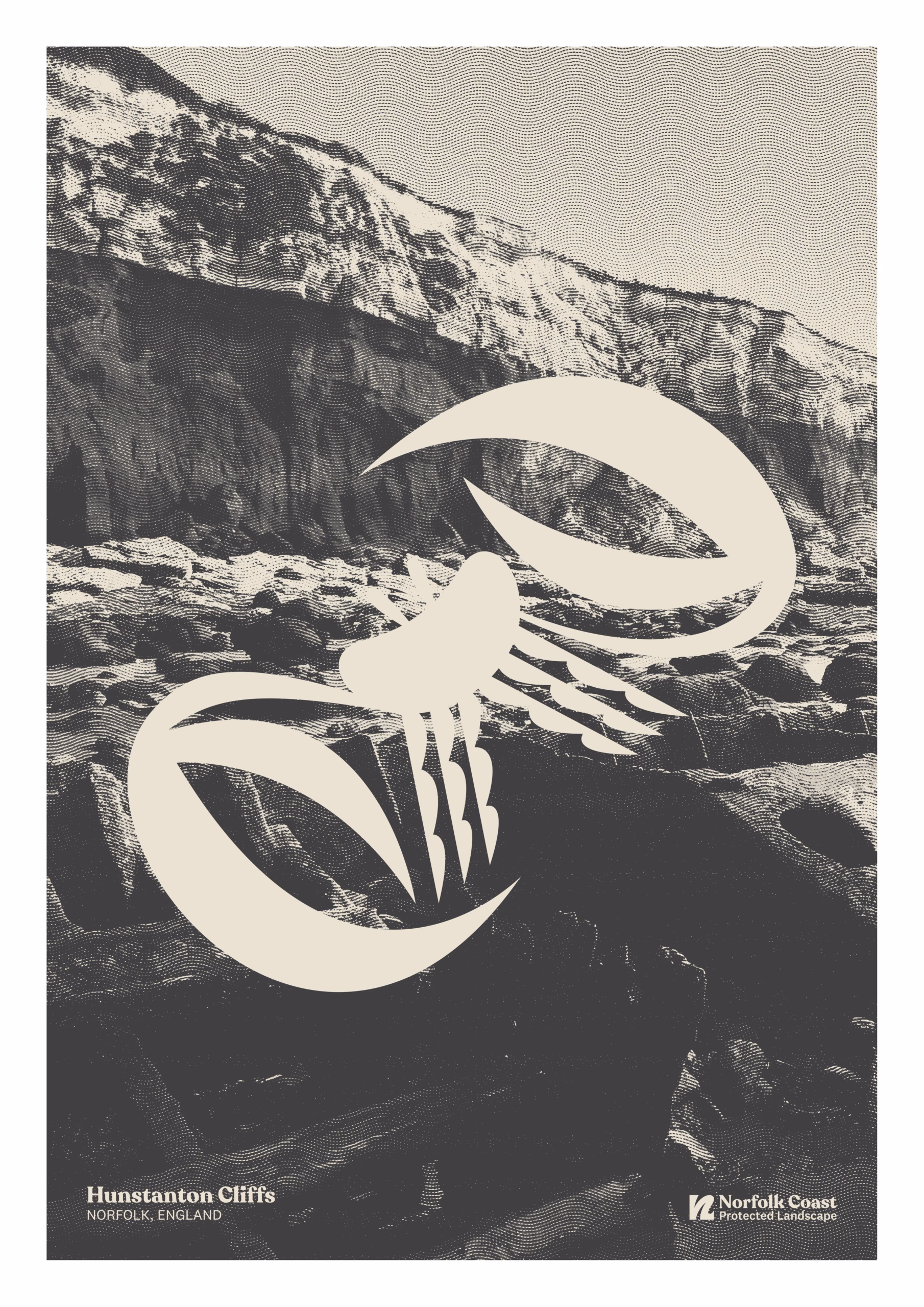 Hunstanton cliffs poster