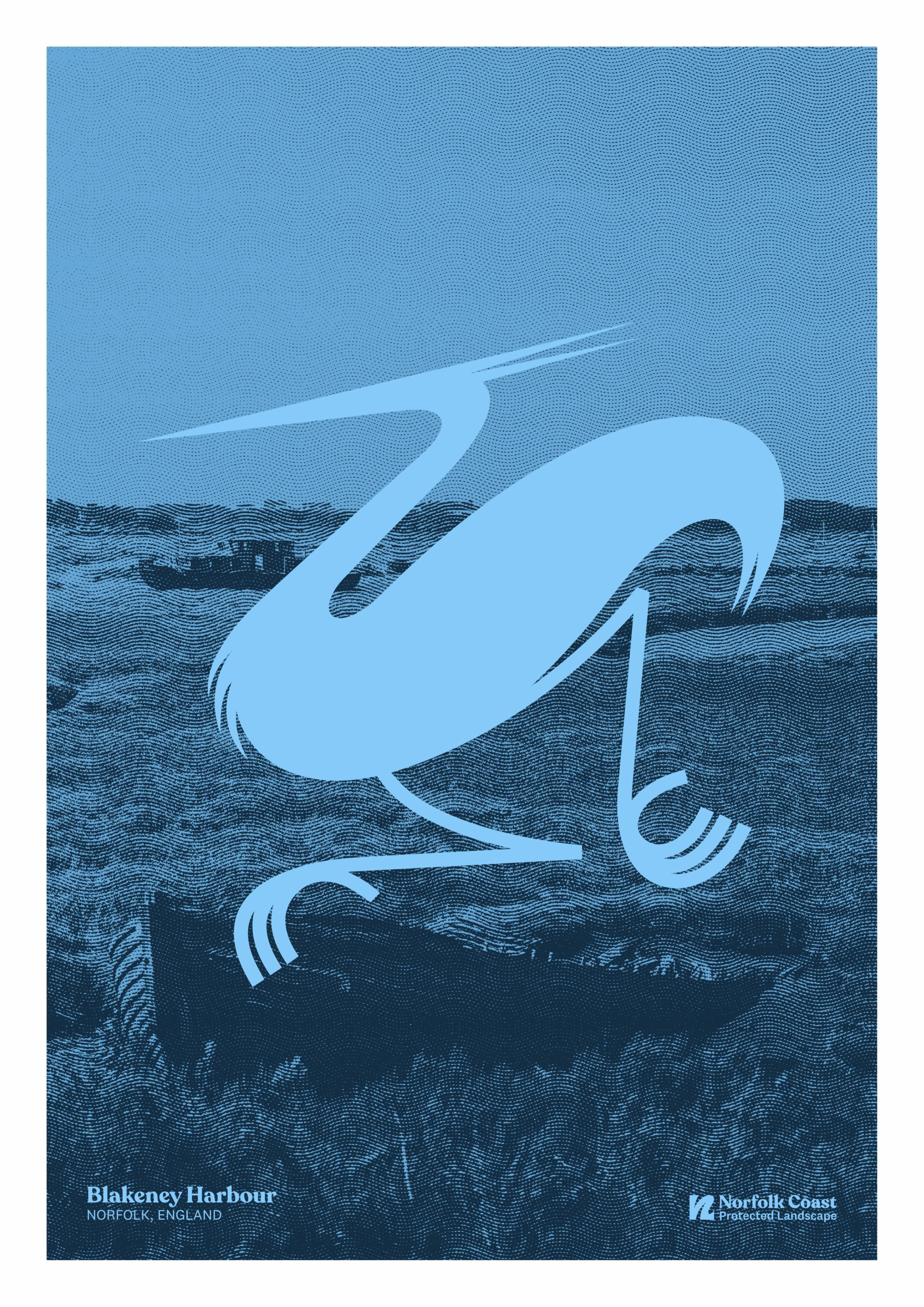 Egret at Blakeney poster