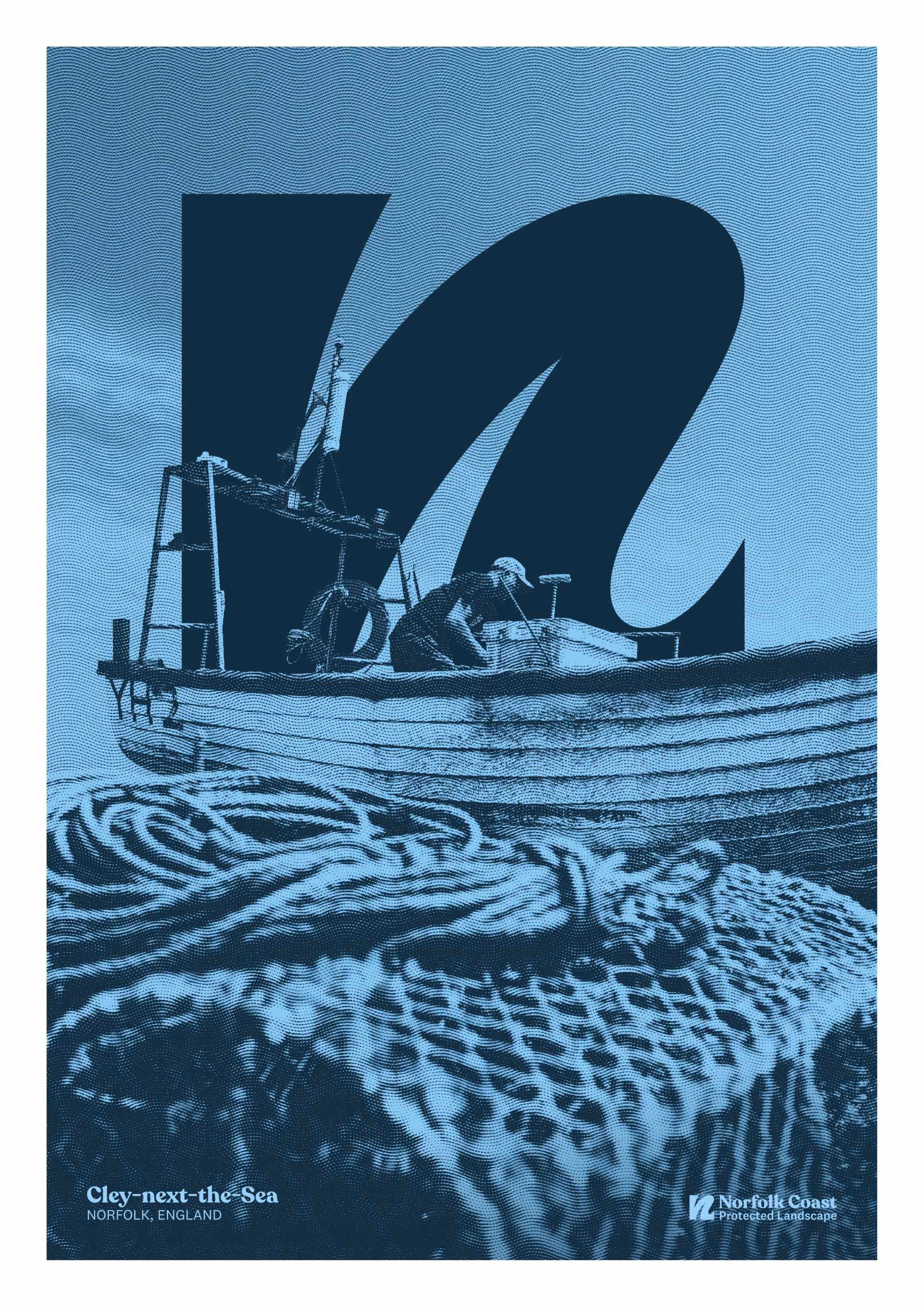 Fisherman at Cley poster