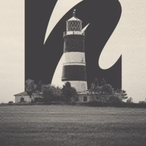 Poster featuring the Happisburgh Lighthouse design inspired by the Norfolk Coast