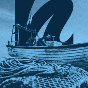 Poster featuring the Fisherman at Cley design inspired by the Norfolk Coast