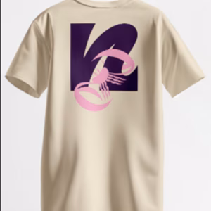 Organic cotton T-shirt featuring the Shore Crab design