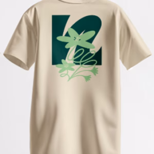 Organic cotton T-shirt featuring the Coastal Flora design